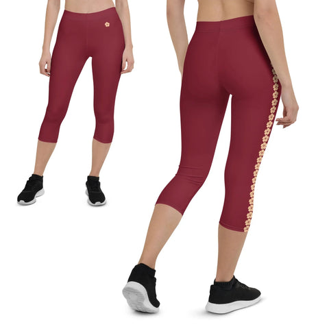 Ladies' Capri Leggings ~Sakura Stripe~ Varicolored - Arekkusu-Store