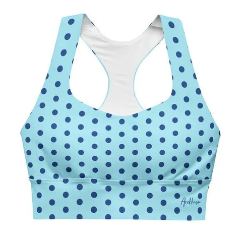 Longline Sports Bras ~Polka Dot .37HD13~ Bicolor - Arekkusu-Store