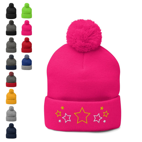 LADIES__ Pom-Pom Knit Beanies