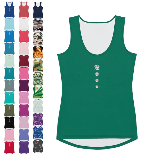 Ladies&#39; Dipped Hem Tank Tops - Arekkusu-Store 