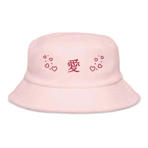 Unstructured Terry Cloth Bucket Hats ~V 愛 - Love V~