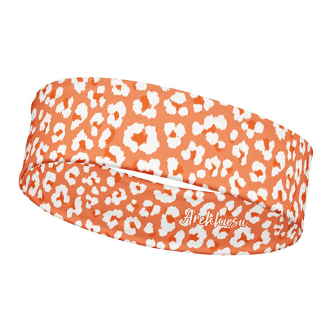 Ladies' Stretchy Headbands ~Leopard~ White Varicolored