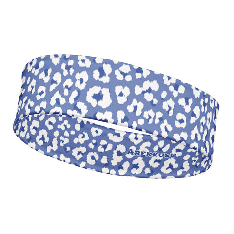 Gents' Stretchy Headbands ~Leopard~ White Varicolored