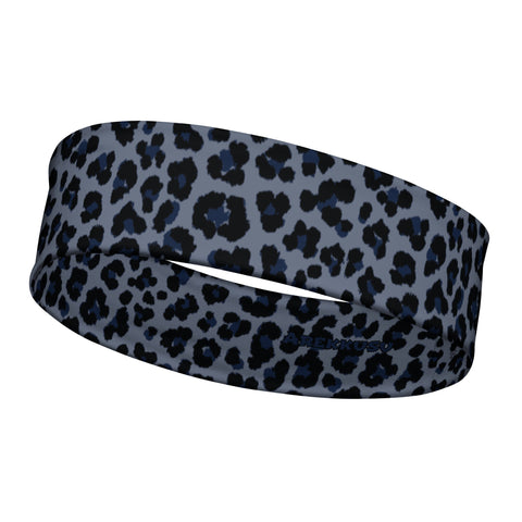 Gents' Stretchy Headbands ~Leopard~ Black Varicolored