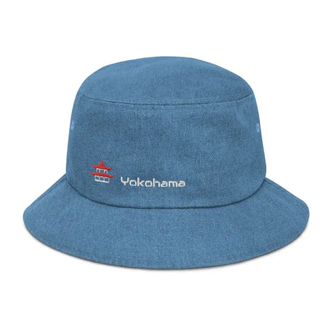 Denim Bucket Hats ~Yokohama & Pagoda~