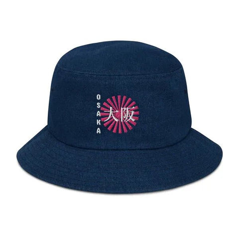 Denim Bucket Hats ~Sun & 大阪 - Osaka~ - Arekkusu-Store