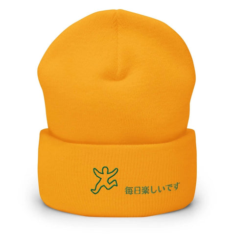 High Top Cuffed Beanies ~毎日楽しいです - Every Day Is Fun~ - Arekkusu-Store