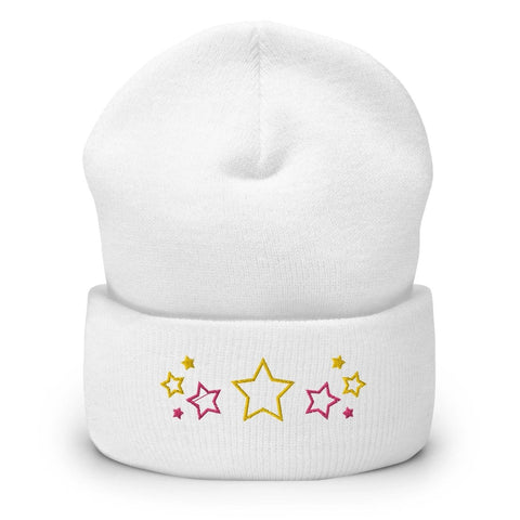 High Top Cuffed Beanies ~Stars~ Bicolor - Arekkusu-Store