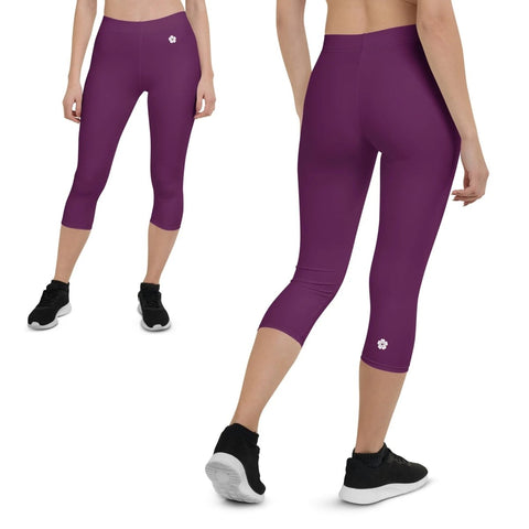 Ladies' Capri Leggings ~Sakura~ White - Arekkusu-Store