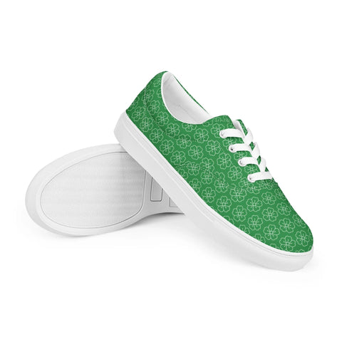 Ladies' Lace-Up Canvas Shoes  ~Sakura~ White - Arekkusu-Store