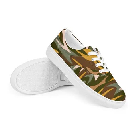 Gents' Lace-Up Canvas Shoes ~Nature Elements~