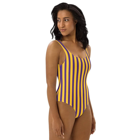 One Piece Cheeky Swimsuits ~Slimming Stripes~ - Arekkusu-Store