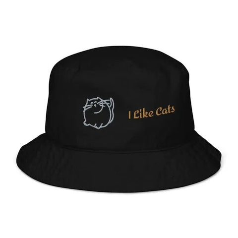 Organic Bucket Hats ~I Like Cats~ - Arekkusu-Store