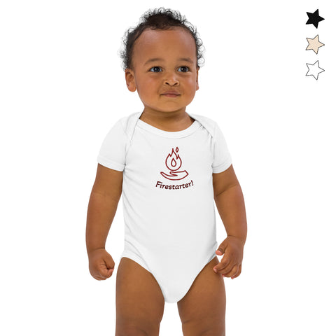 Organic-Cottonic Baby Bodysuits ~Firestarter~