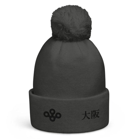 Pom-Pom Cuffed Beanies ~Symbol & 大阪 - Osaka~ - Arekkusu-Store
