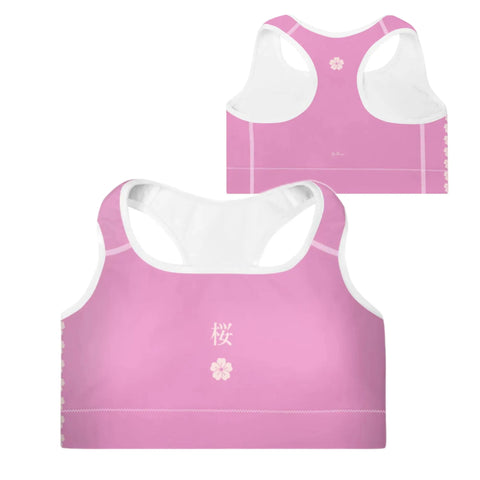 Padded Sports Bras ~桜 Sakura Stripe~ Varicolored