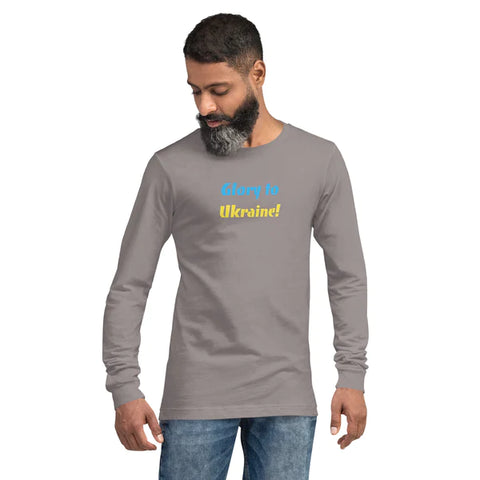 Unisex Comfy Long Sleeve Shirts ~Stand By Ukraine~ Casual Colors