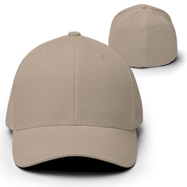 Compra khaki Closed-Back Structured Cap | Flexfit 6277 - 12/02