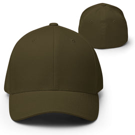 Compra olive Closed-Back Structured Cap | Flexfit 6277 - 12/02