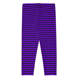 Capri Leggings ~Gradient H SM~ - Black & Violet - Premium  from Arekkusu-Store - Just $28.95! Shop now at Arekkusu-Store