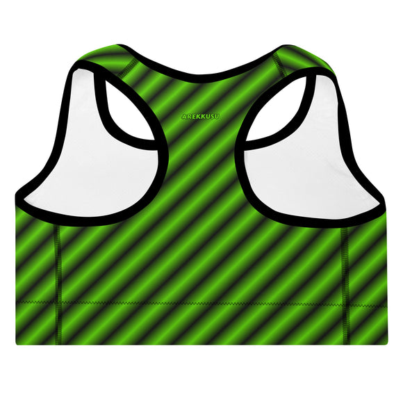 Black & Lime Green - Premium Sports Bras from Arekkusu-Store - Just $33! Shop now at Arekkusu-Store