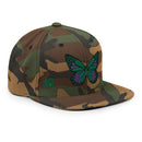Classic Snapback ~蝶 - Butterfly - 蝶~ - Green & Purple - Premium Snapbacks from Yupoong - Just $26.45! Shop now at Arekkusu-Store
