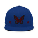 Classic Snapback ~蝶 - Butterfly - 蝶~ - Maroon & Navy - Premium Snapbacks from Yupoong - Just $26.45! Shop now at Arekkusu-Store