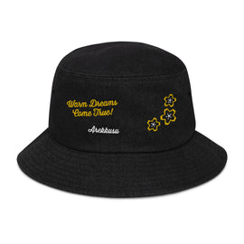 Buy black-denim Denim Bucket Hat