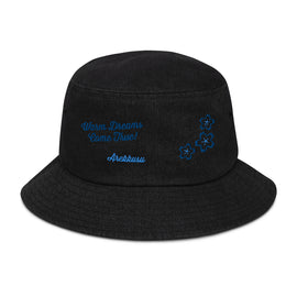 Buy black-denim Denim Bucket Hat