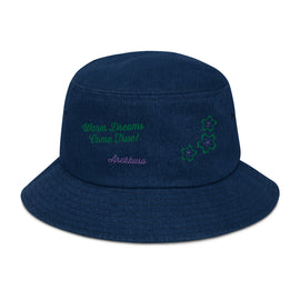 Kaufen dark-blue-denim Denim Bucket Hat