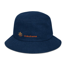 Acheter dark-blue-denim Denim Bucket Hat