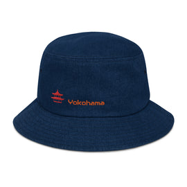 Compra dark-blue-denim Denim Bucket Hat