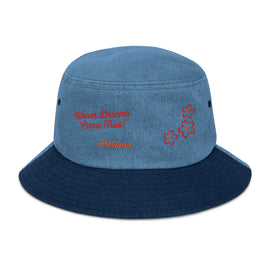 Acheter dark-blue-blue-denim Denim Bucket Hat