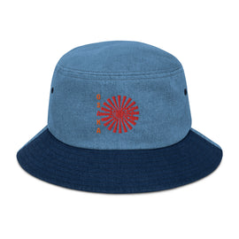 Buy dark-blue-blue-denim Denim Bucket Hat