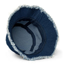 Distressed Denim Bucket Hat - Arekkusu - Store