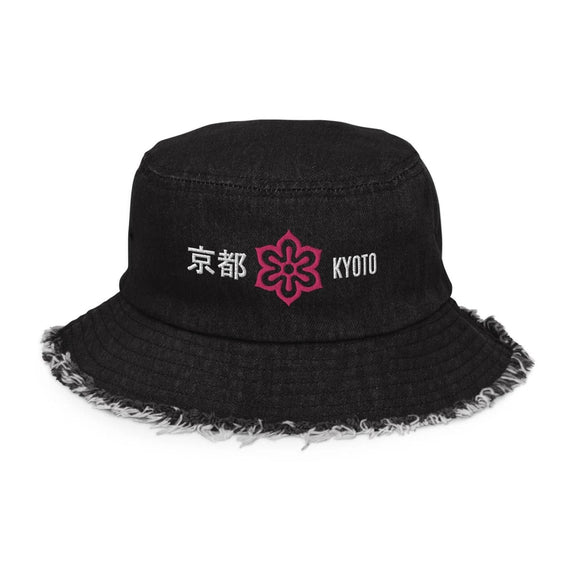 Distressed Denim Bucket Hat - Arekkusu - Store