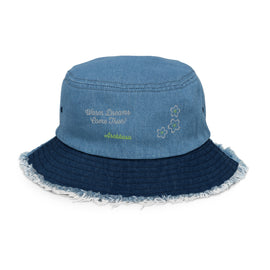 Comprar dark-blue-blue-denim Distressed Denim Bucket Hat