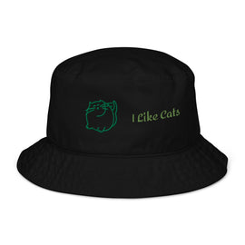 Buy black Organic Bucket Hat