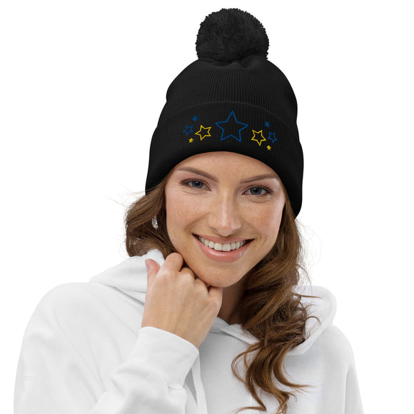 Unisex Pom-Pom Cuffed Beanie - Premium Beanies from Beechfield - Just $19.25! Shop now at Arekkusu-Store