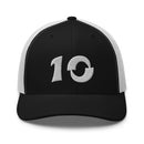Classic Trucker Hat ~Letters Shojumaru~ Bicolor ~Number 10~ - White & Black - Premium Trucker Hats from Yupoong - Just $21.50! Shop now at Arekkusu-Store