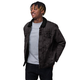Unisex Denim Sherpa Jacket - Arekkusu - Store