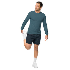 Compra cerulean-blue-heather Unisex Comfy Long Sleeve Shirt