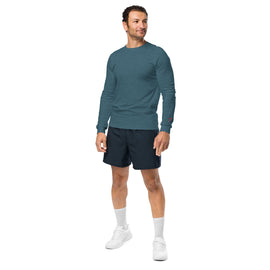 Kaufen cerulean-blue-heather Unisex Comfy Long Sleeve Shirt