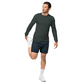 Kaufen dark-green-heather Unisex Comfy Long Sleeve Shirt