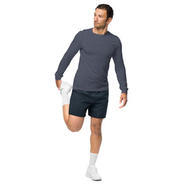 Compra charcoal-blue-heather Unisex Comfy Long Sleeve Shirt