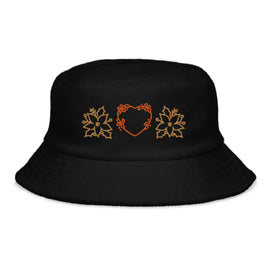 Acheter black Unstructured Terry Cloth Bucket Hat