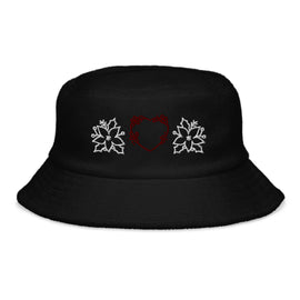 Acheter black Unstructured Terry Cloth Bucket Hat