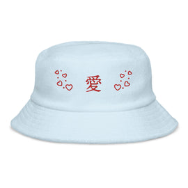 Acheter light-blue Unstructured Terry Cloth Bucket Hat