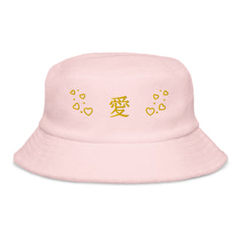Compra light-pink Unstructured Terry Cloth Bucket Hat