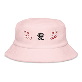 Buy light-pink Unstructured Terry Cloth Bucket Hat